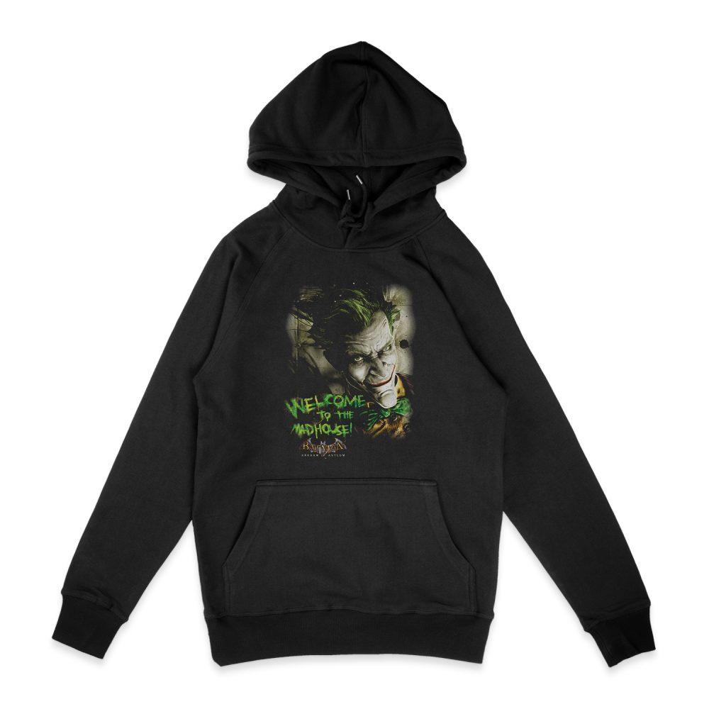 BATMAN - ARKHAM WELCOME TO THE MADHOUSE HOODIE
