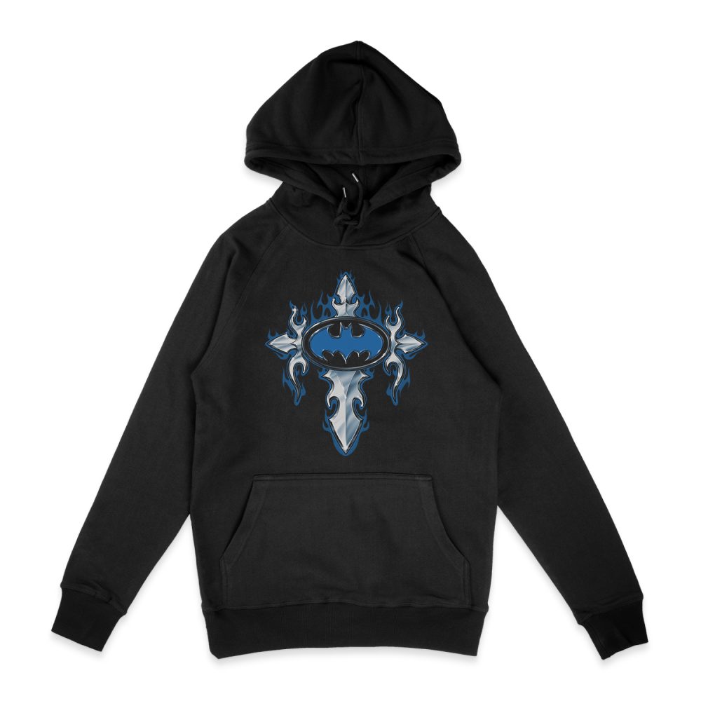 BATMAN GOTHIC STEEL LOGO HOODIE