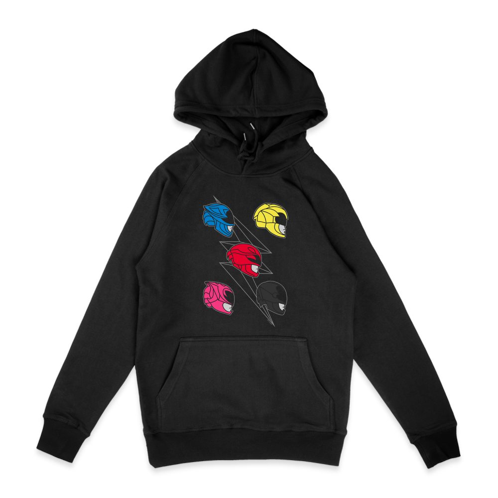 POWER RANGERS LINE HELMETS HOODIE