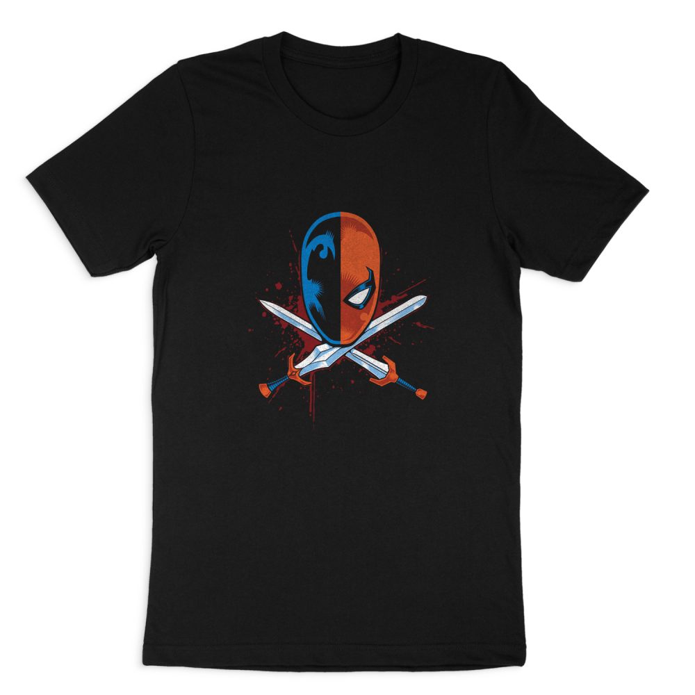 JUSTICE LEAGUE CROSSED SWORDS SHORT SLEEVE T-SHIRT