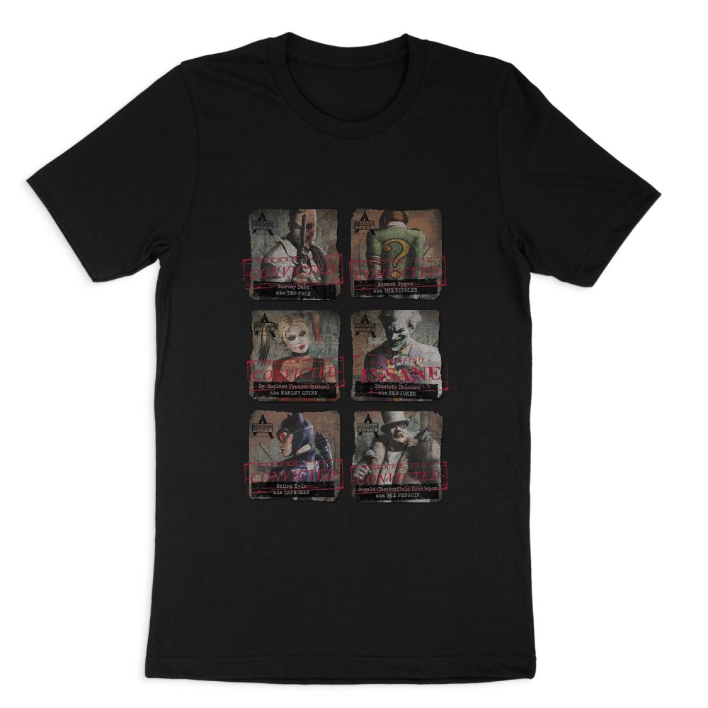 BATMAN - ARKHAM ARKHAM LINEUP SHORT SLEEVE T-SHIRT
