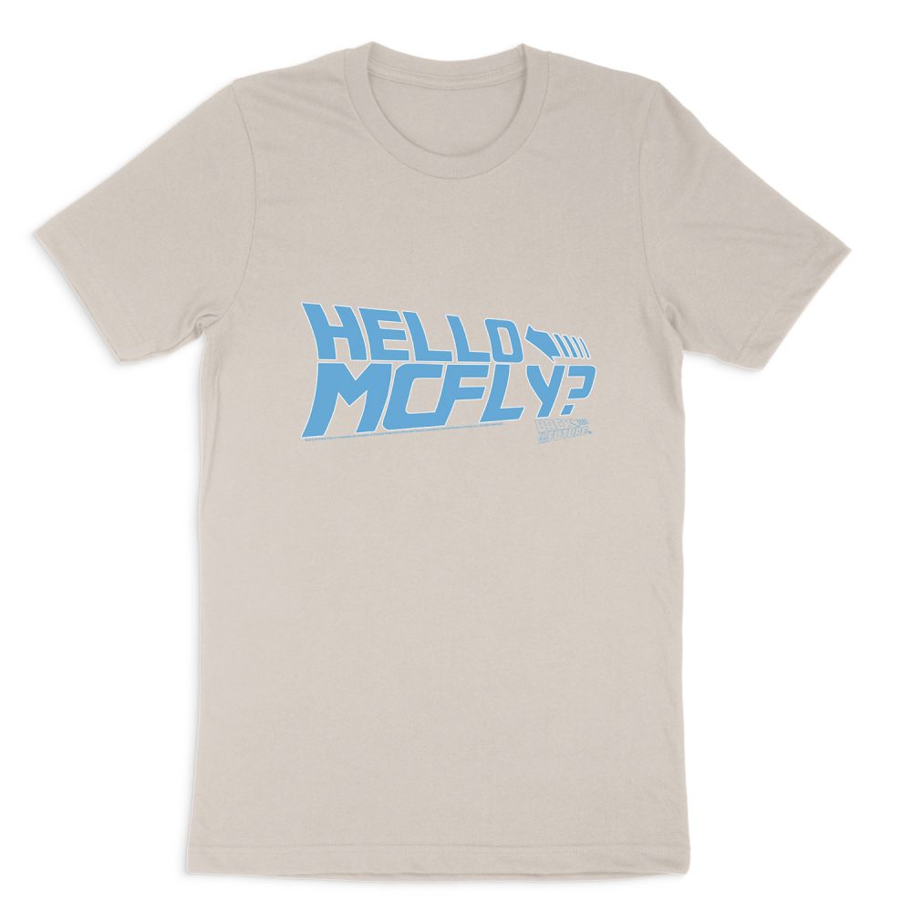 BACK TO THE FUTURE HELLO MCFLY SHORT SLEEVE T-SHIRT