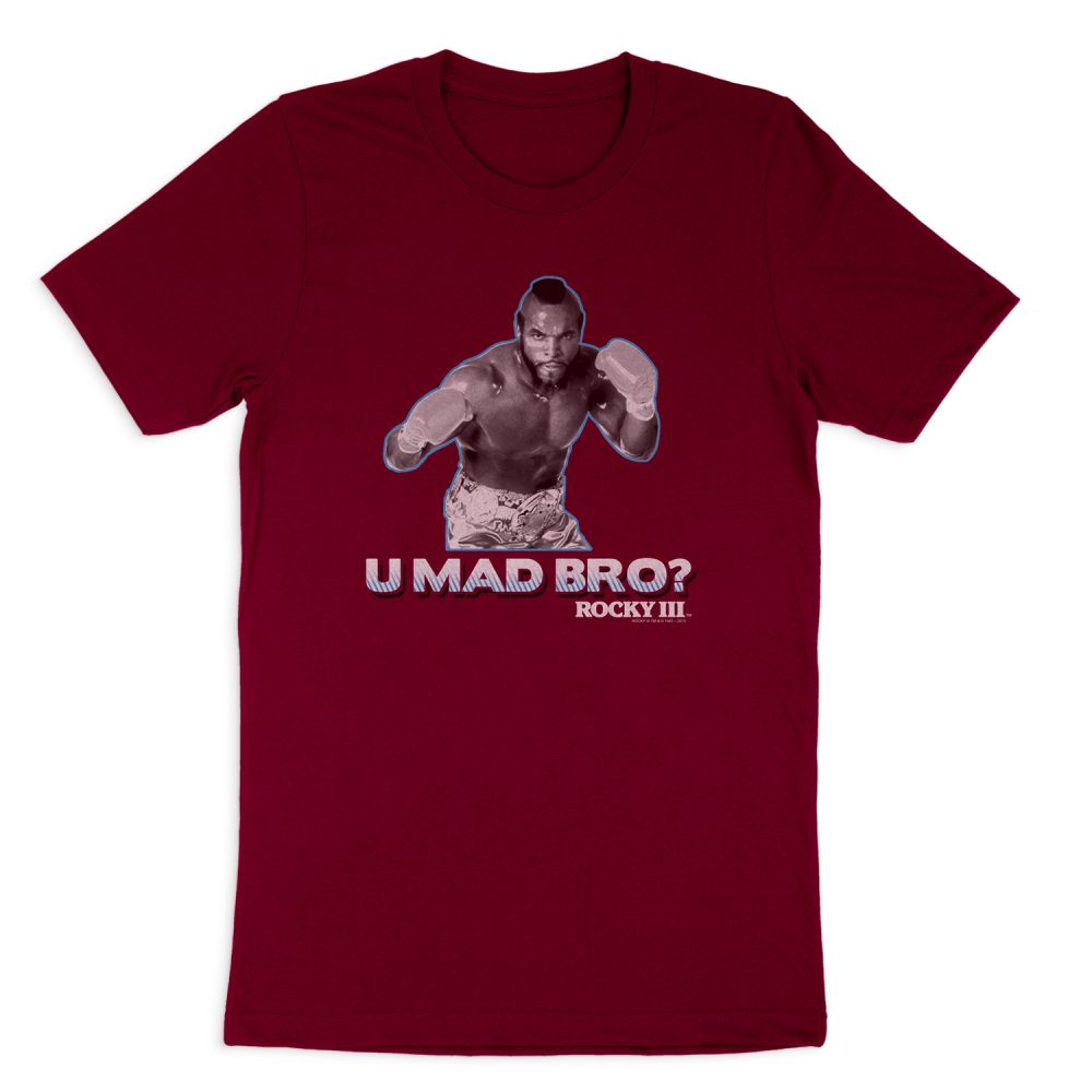ROCKY III U MAD BRO SHORT SLEEVE T-SHIRT