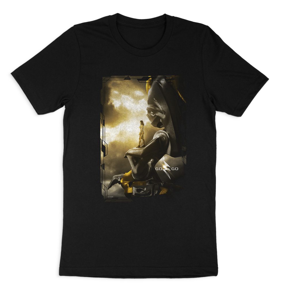 POWER RANGERS YELLOW ZORD POSTER SHORT SLEEVE T-SHIRT