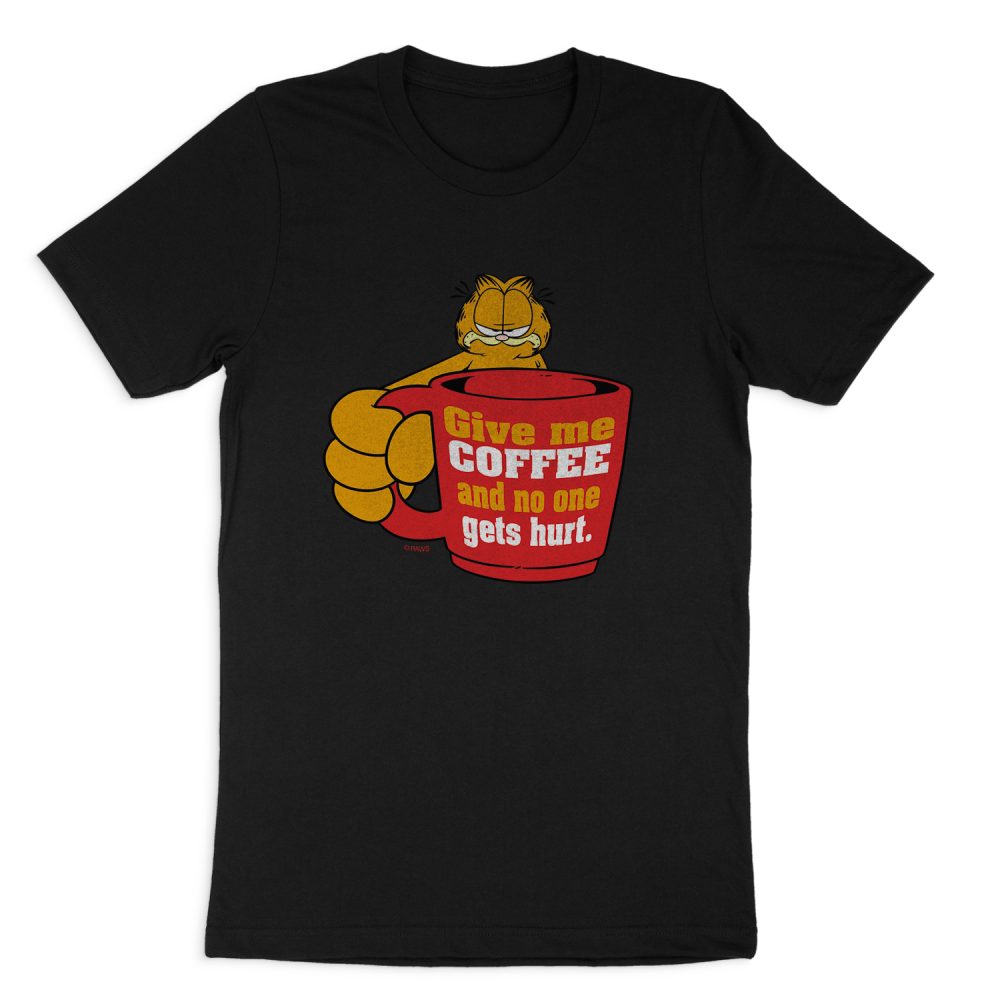 GARFIELD GIVE ME COFFEE SHORT SLEEVE T-SHIRT
