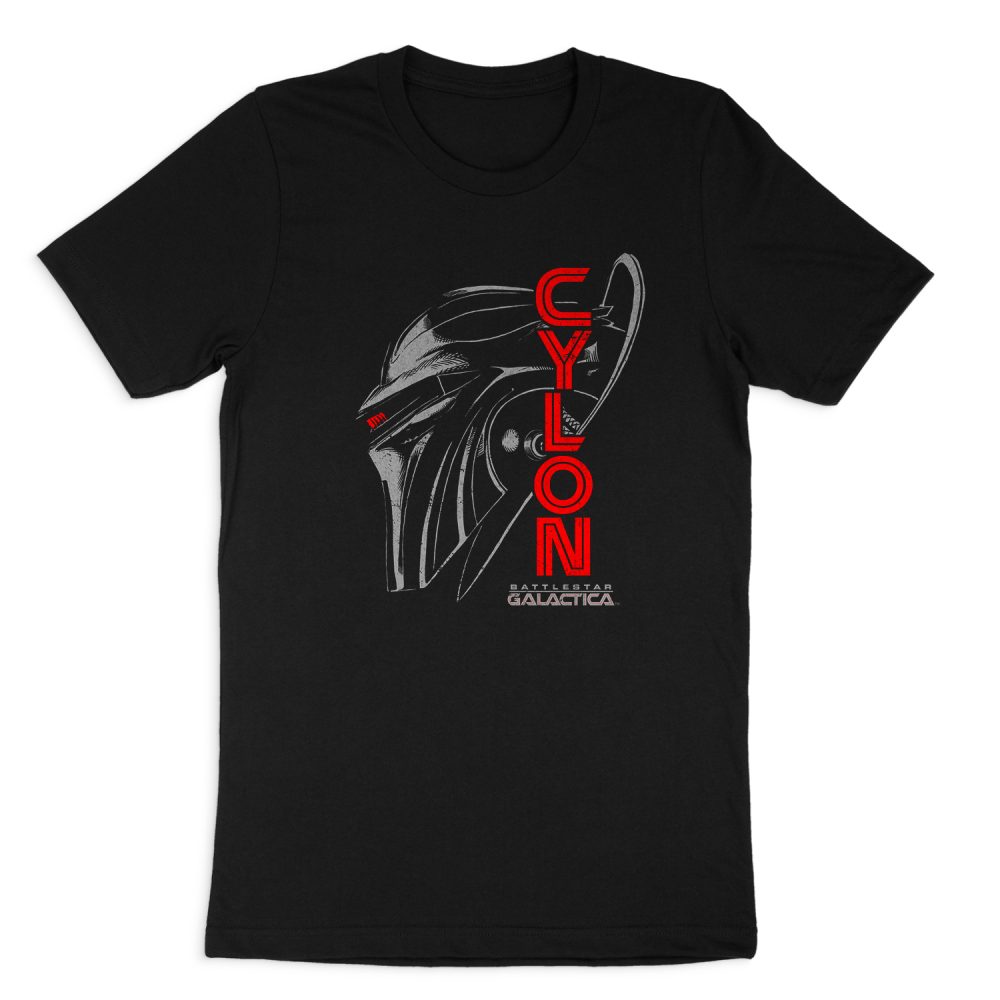 BATTLESTAR GALACTICA CYLON FACE SHORT SLEEVE T-SHIRT