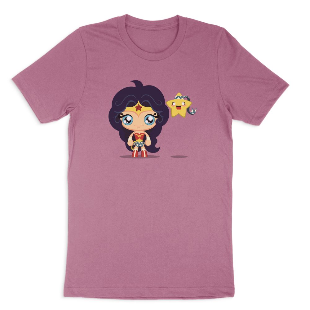 WONDER WOMAN CUTE WONDER WOMAN SHORT SLEEVE T-SHIRT