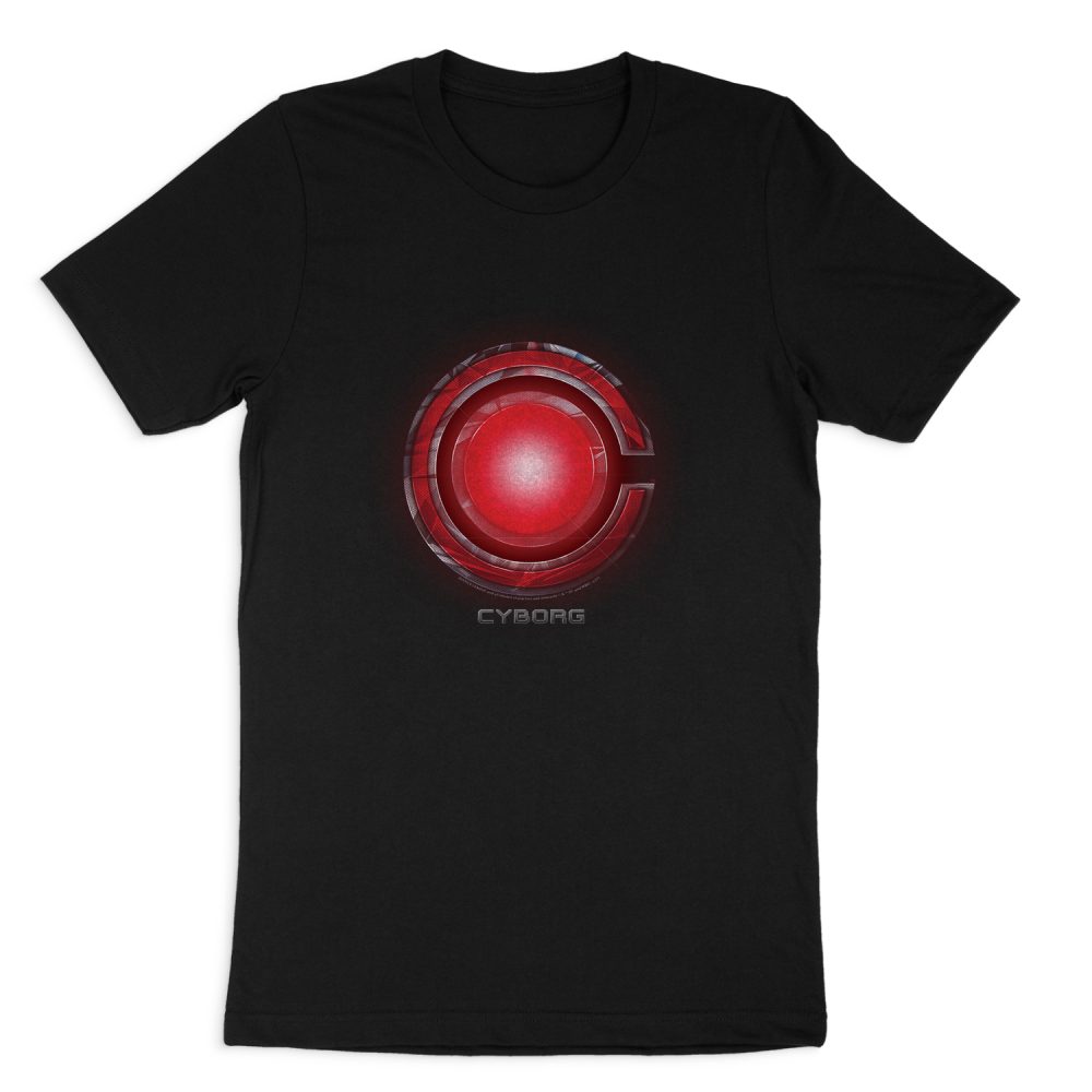 JUSTICE LEAGUE CYBORG LOGO SHORT SLEEVE T-SHIRT