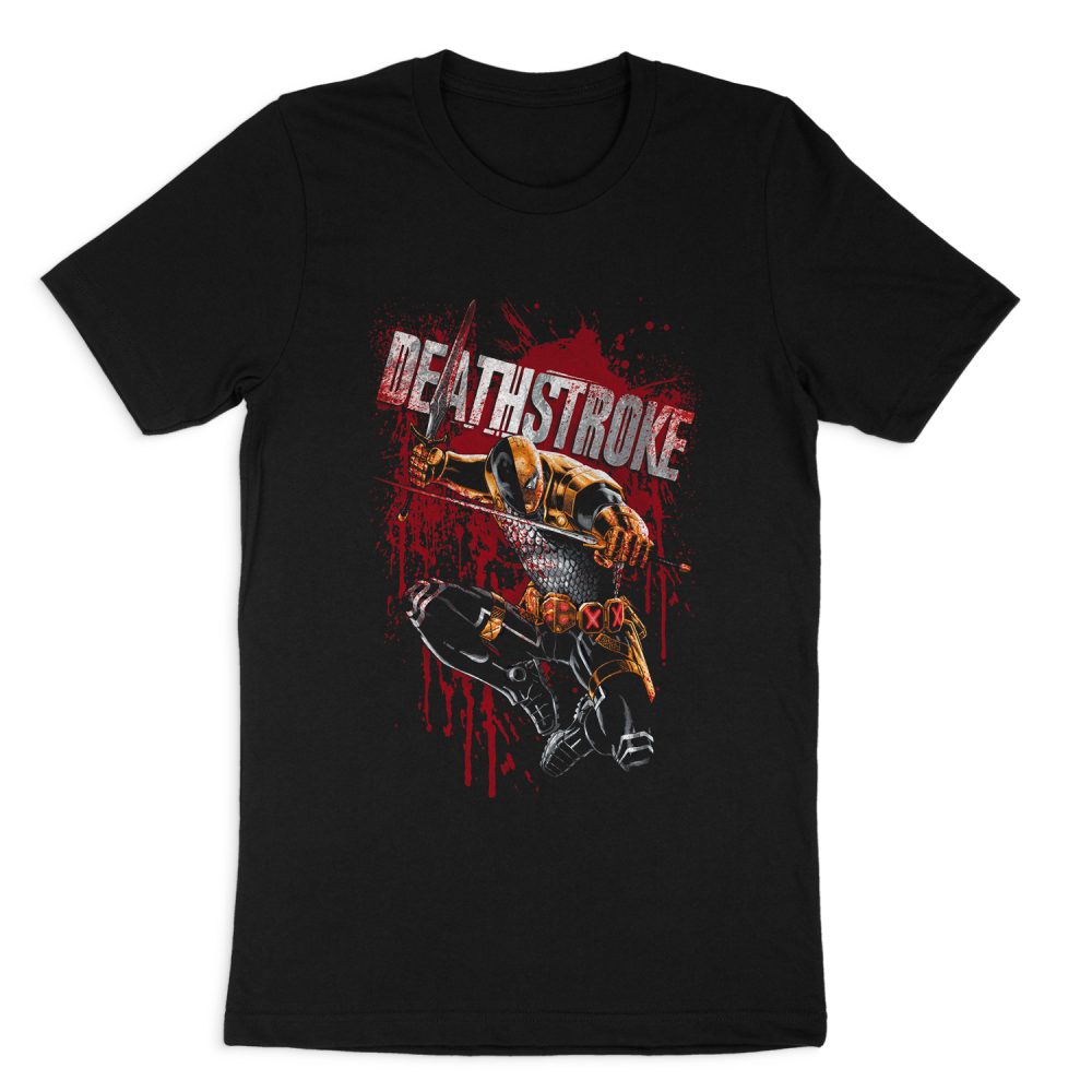 JUSTICE LEAGUE BLOOD SPLATTERED SHORT SLEEVE T-SHIRT