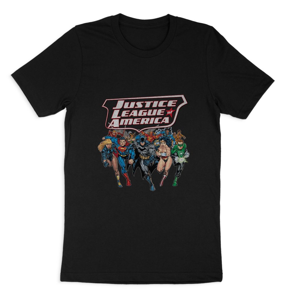 JUSTICE LEAGUE CHARGING JUSTICE SHORT SLEEVE T-SHIRT