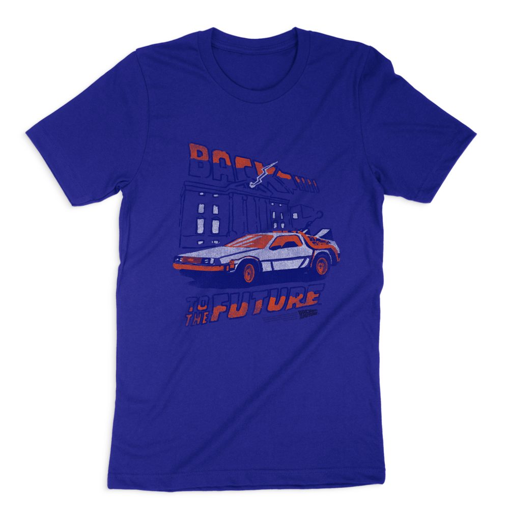 BACK TO THE FUTURE LIGHTNING STRIKES SHORT SLEEVE T-SHIRT