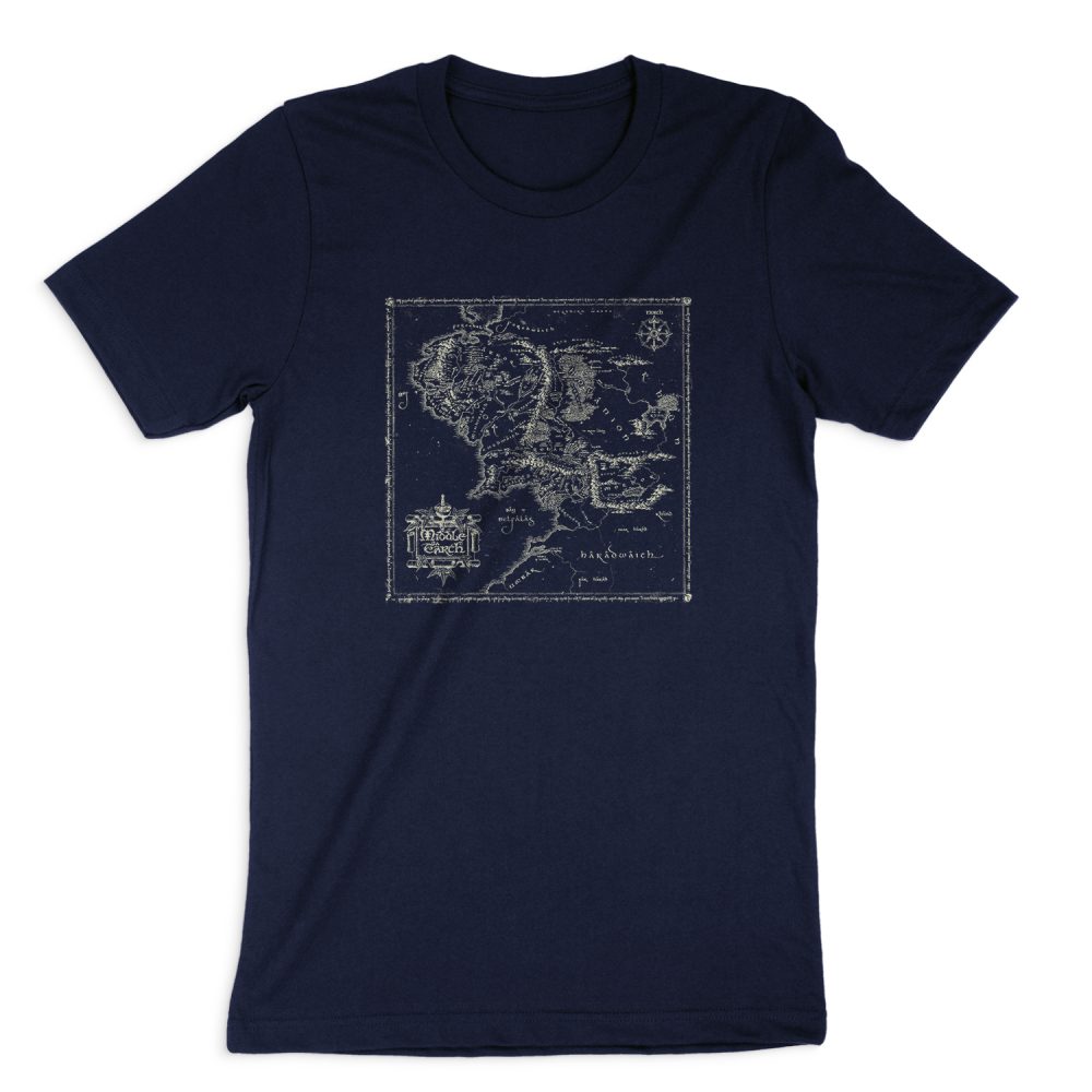 LORD OF THE RINGS MAP OF ME SHORT SLEEVE T-SHIRT
