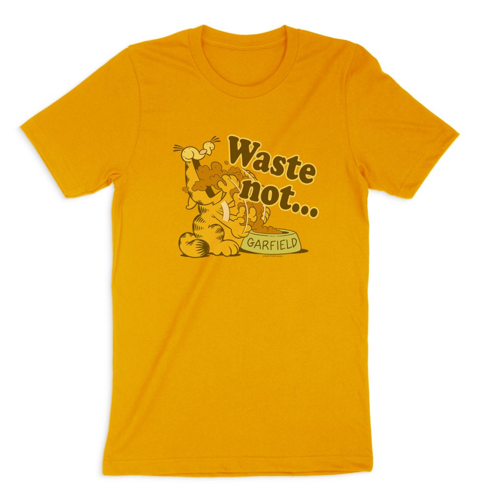 GARFIELD WASTE NOT SHORT SLEEVE T-SHIRT