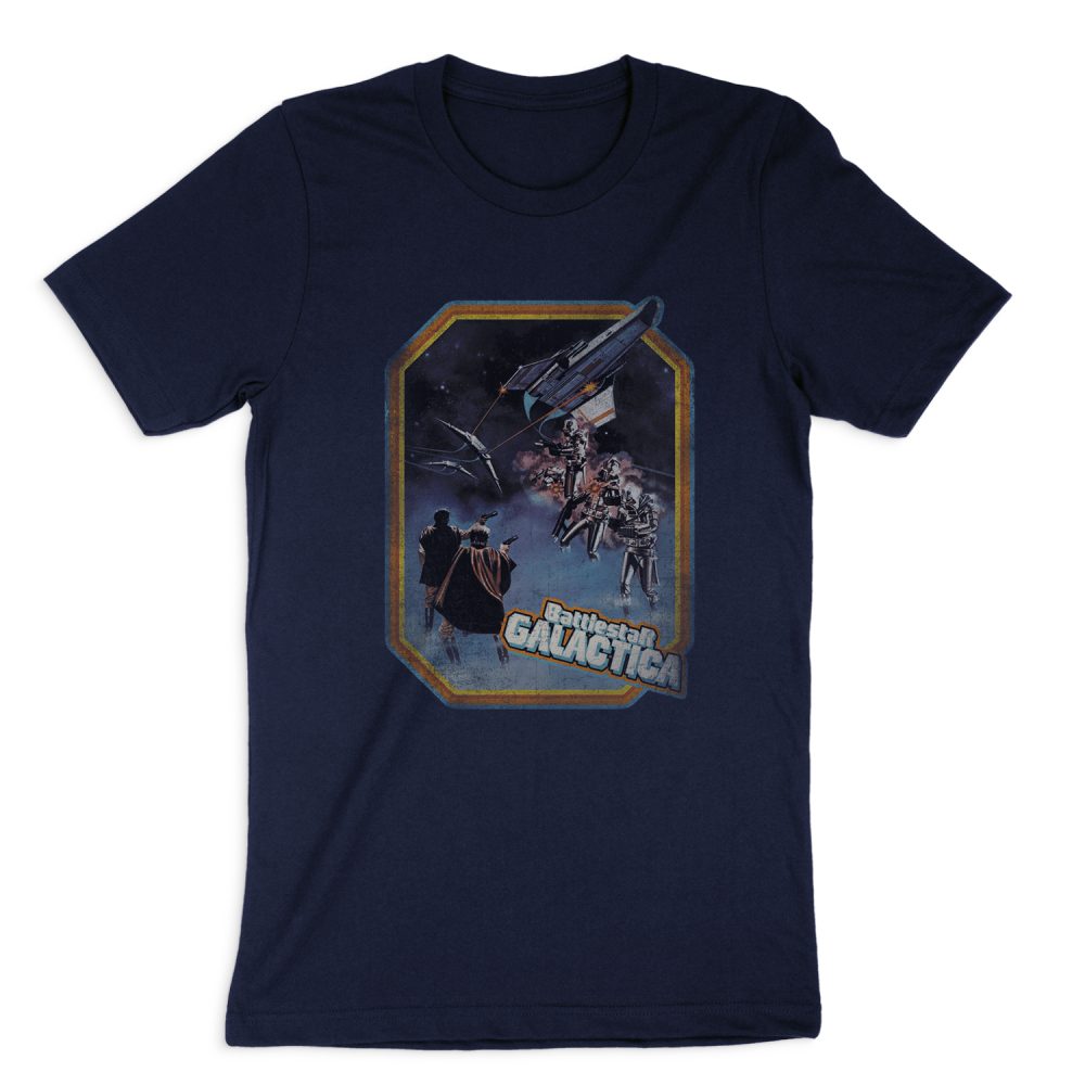 BATTLESTAR GALACTICA POSTER IRON ON SHORT SLEEVE T-SHIRT
