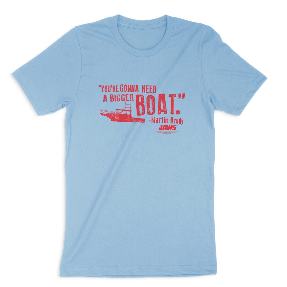 JAWS BIGGER BOAT SHORT SLEEVE T-SHIRT
