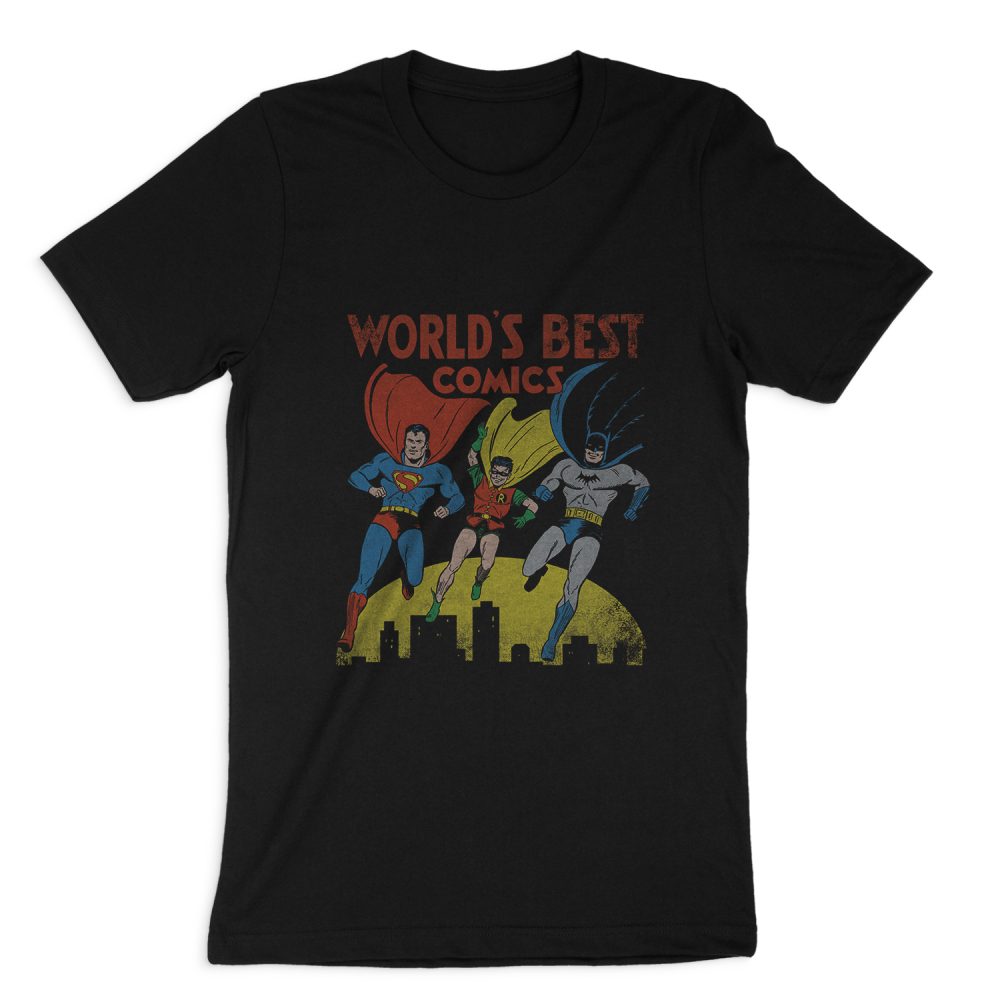 JUSTICE LEAGUE WORLDS BEST SHORT SLEEVE T-SHIRT