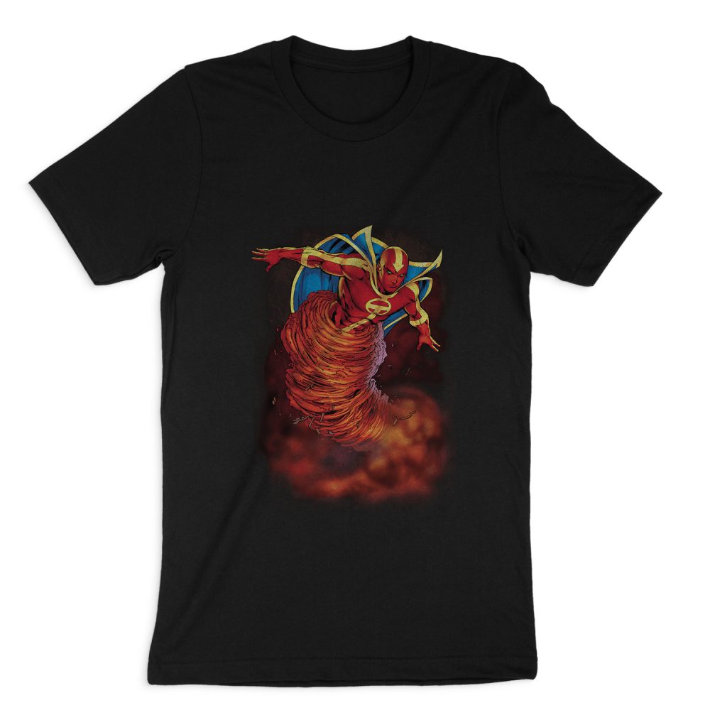 JUSTICE LEAGUE TORNADO CLOUD SHORT SLEEVE T-SHIRT