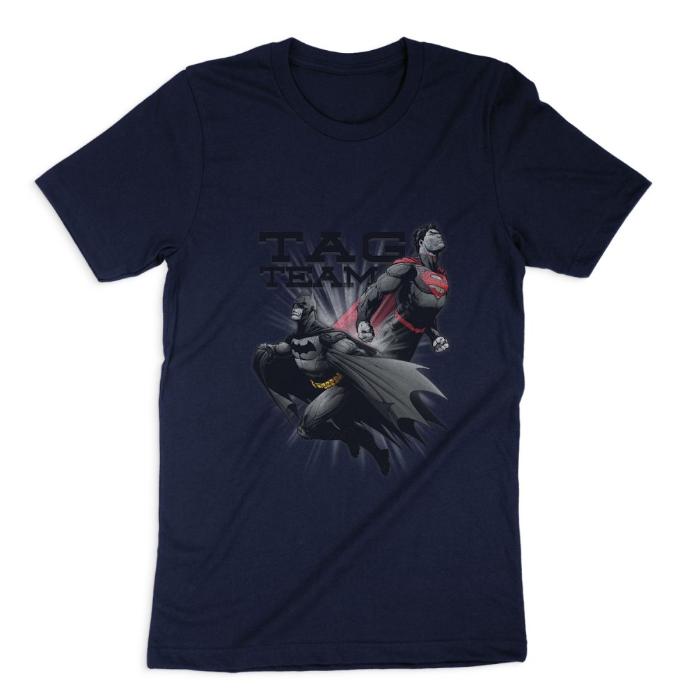 JUSTICE LEAGUE TAG TEAM SHORT SLEEVE T-SHIRT