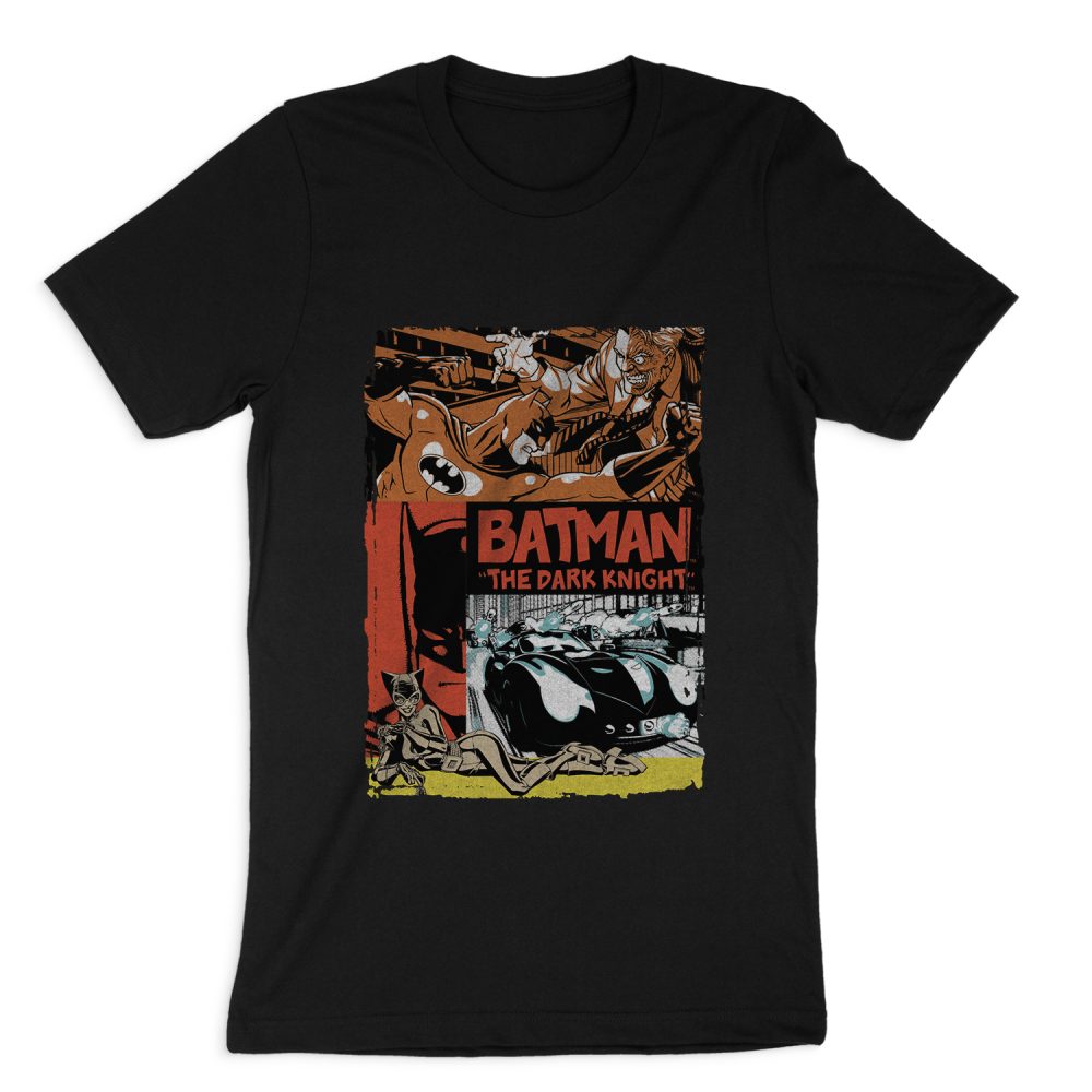 BATMAN OLD MOVIE POSTER SHORT SLEEVE T-SHIRT