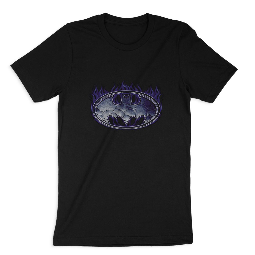 BATMAN CRACKED SHIELD SHORT SLEEVE T-SHIRT