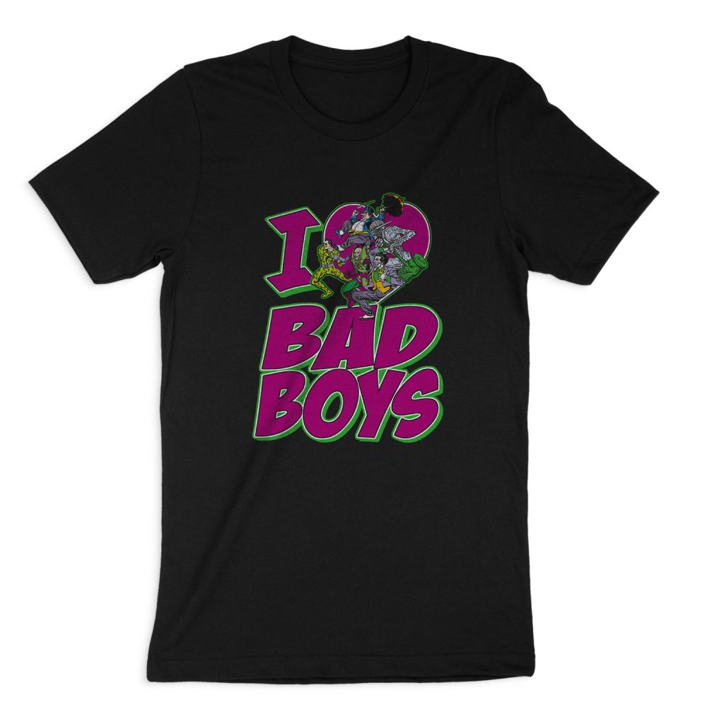 DC COMICS I HEART BAD BOYS SHORT SLEEVE T-SHIRT
