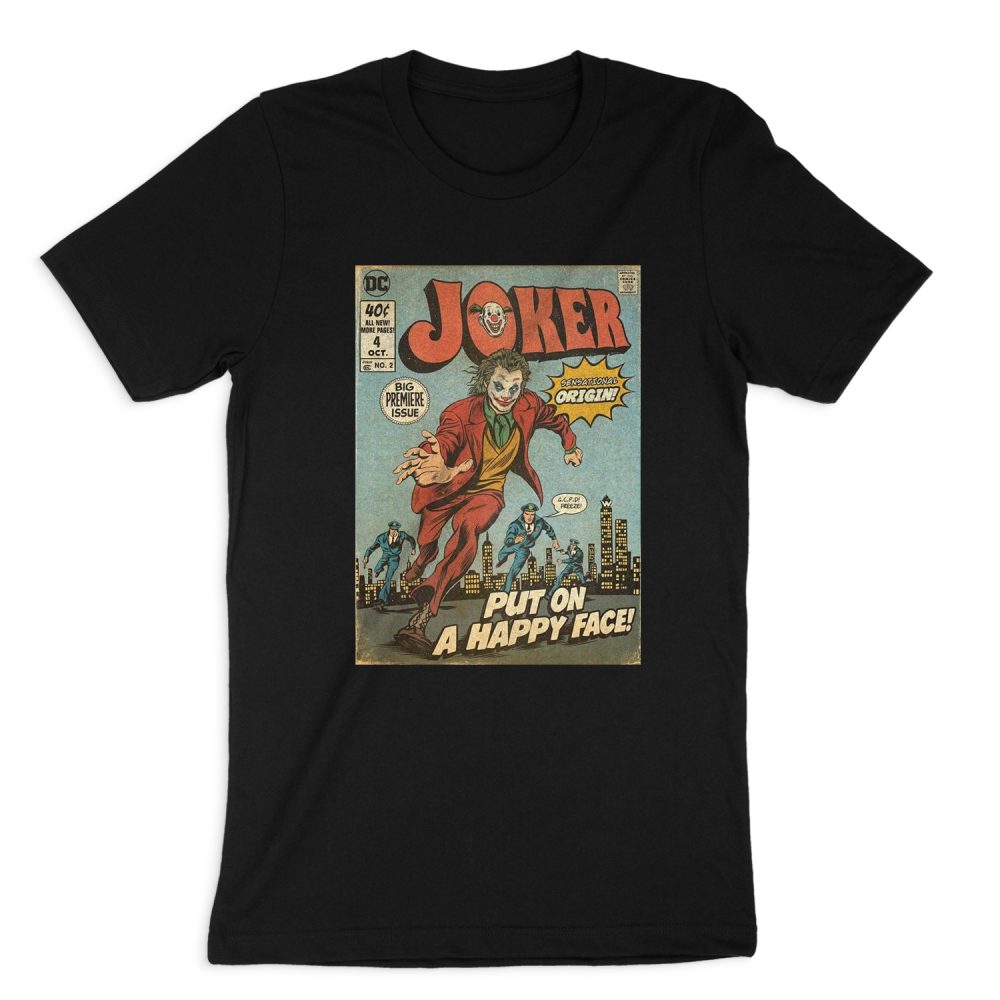 DC POSTER JOKER JOAQUIN PHONEIX SHORT SLEEVE T-SHIRT