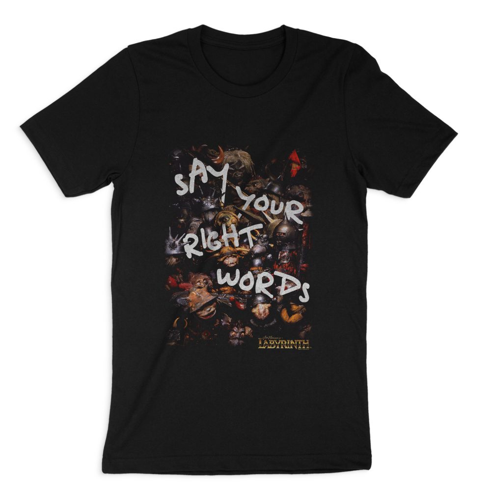 LABYRINTH RIGHT WORDS SHORT SLEEVE T-SHIRT