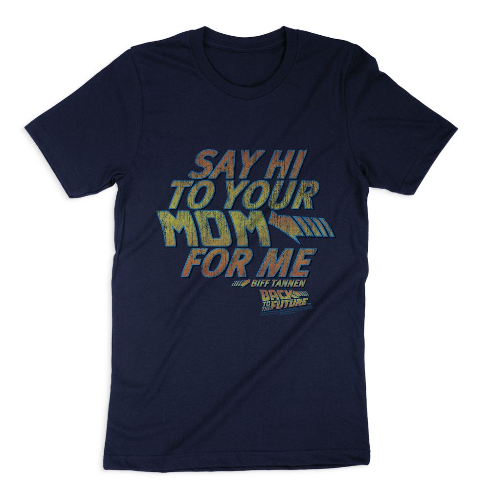 BACK TO THE FUTURE SAY HI SHORT SLEEVE T-SHIRT