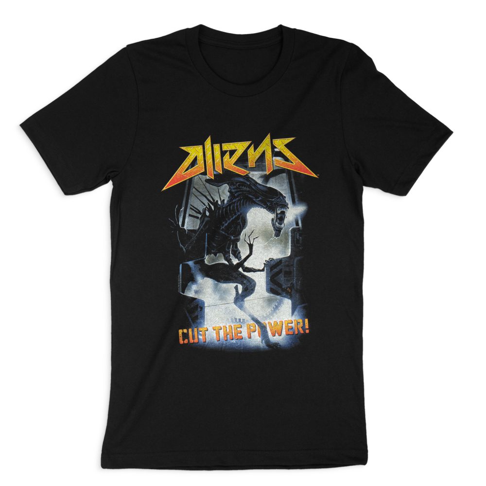 ALIEN CUT THE POWER  SHORT SLEEVE T-SHIRT