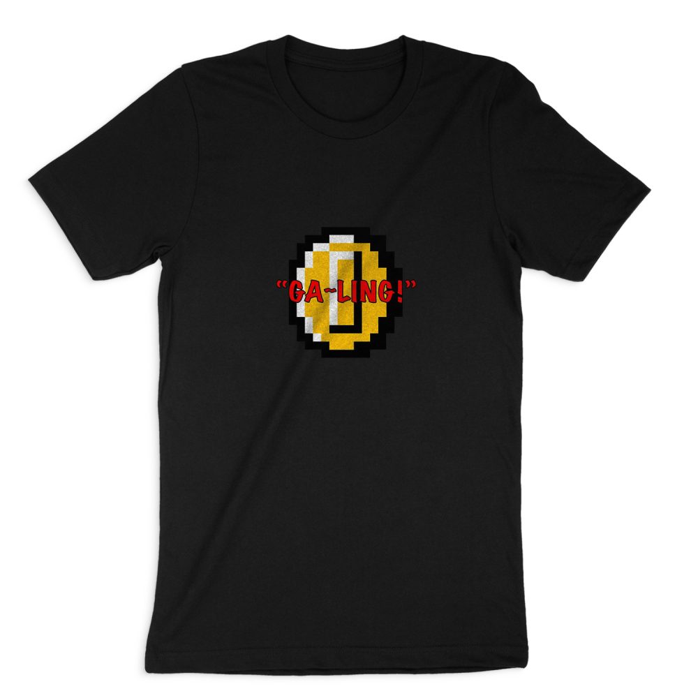 8-BBIT COIIN GA LING SOUND EFFECT SHORT SLEEVE T-SHIRT