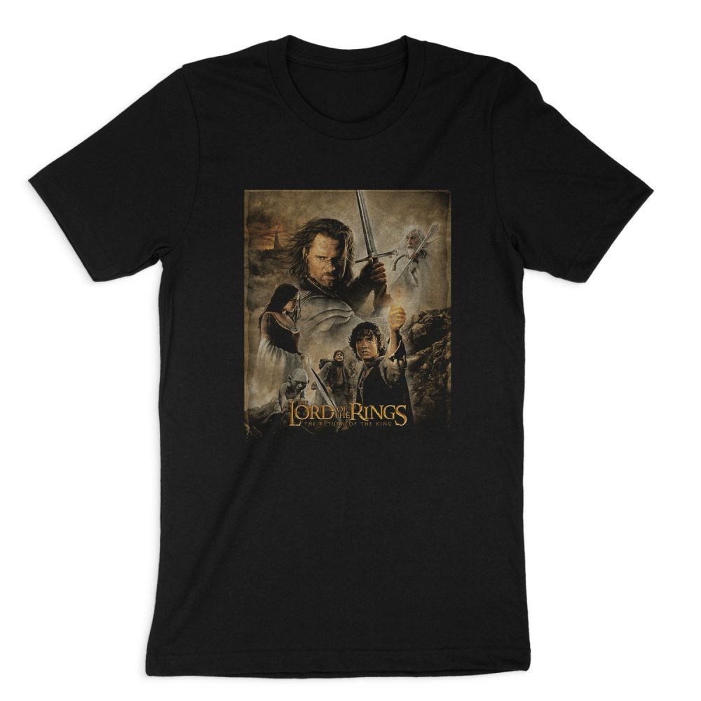 LORD OF THE RINGS ROTK POSTER SHORT SLEEVE T-SHIRT