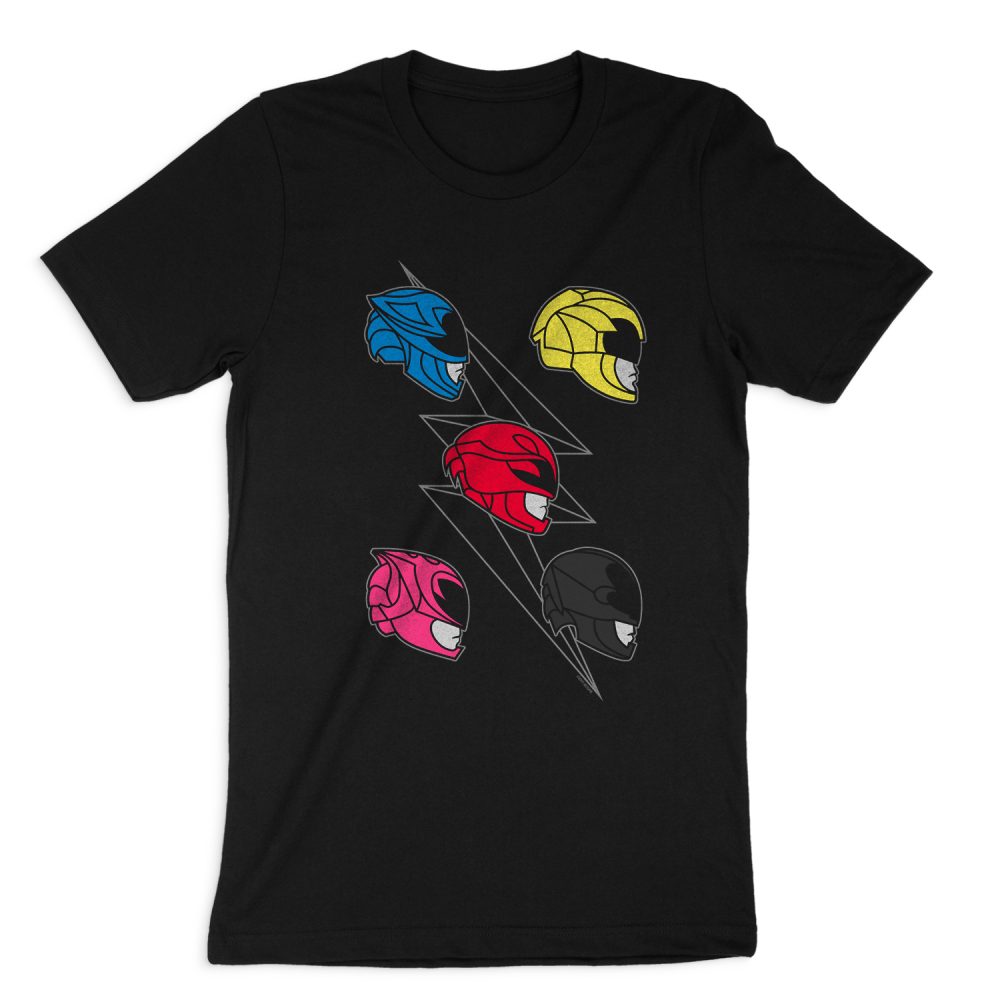 POWER RANGERS LINE HELMETS SHORT SLEEVE T-SHIRT