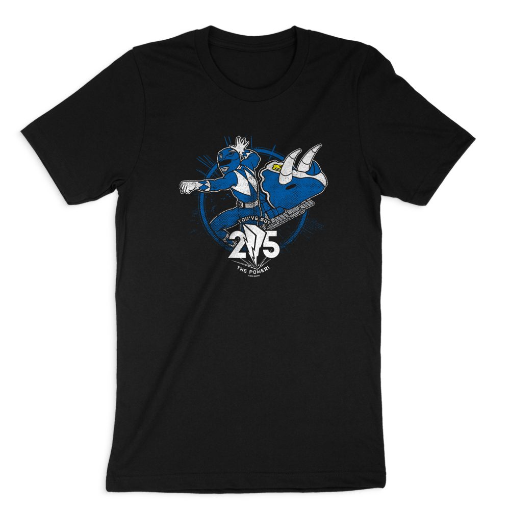 POWER RANGERS BLUE 25 SHORT SLEEVE T-SHIRT
