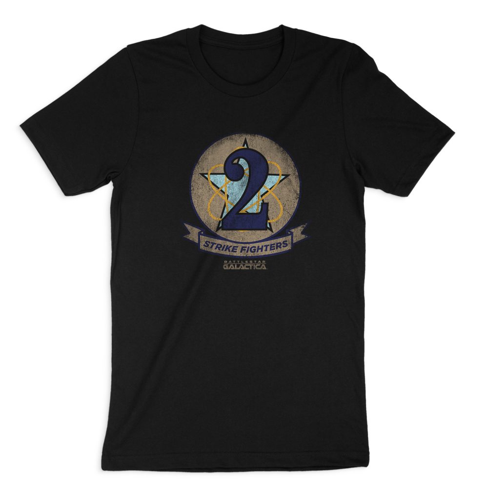 BATTLESTAR GALACTICA STRIKE FIGHTERS BADGE SHORT SLEEVE T-SHIRT