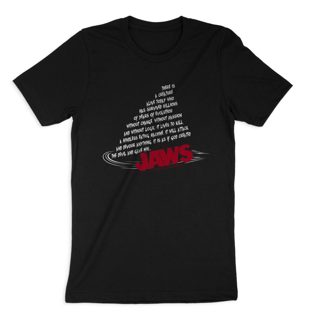 JAWS DORSAL TEXT SHORT SLEEVE T-SHIRT