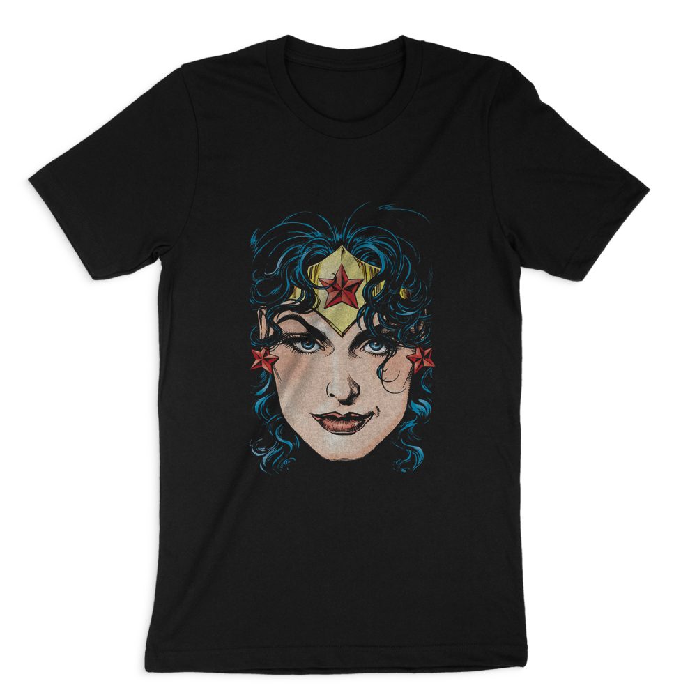 WONDER WOMAN HEAD SHORT SLEEVE T-SHIRT