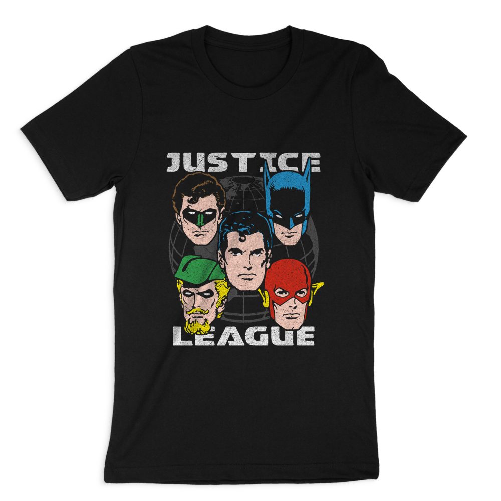 JUSTICE LEAGUE HEAD OF STATES SHORT SLEEVE T-SHIRT