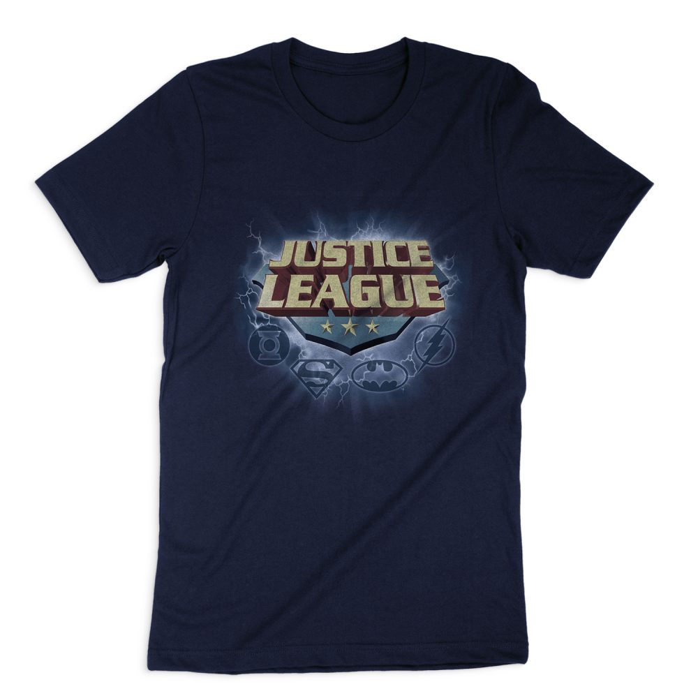 JUSTICE LEAGUE STORM LOGO SHORT SLEEVE T-SHIRT