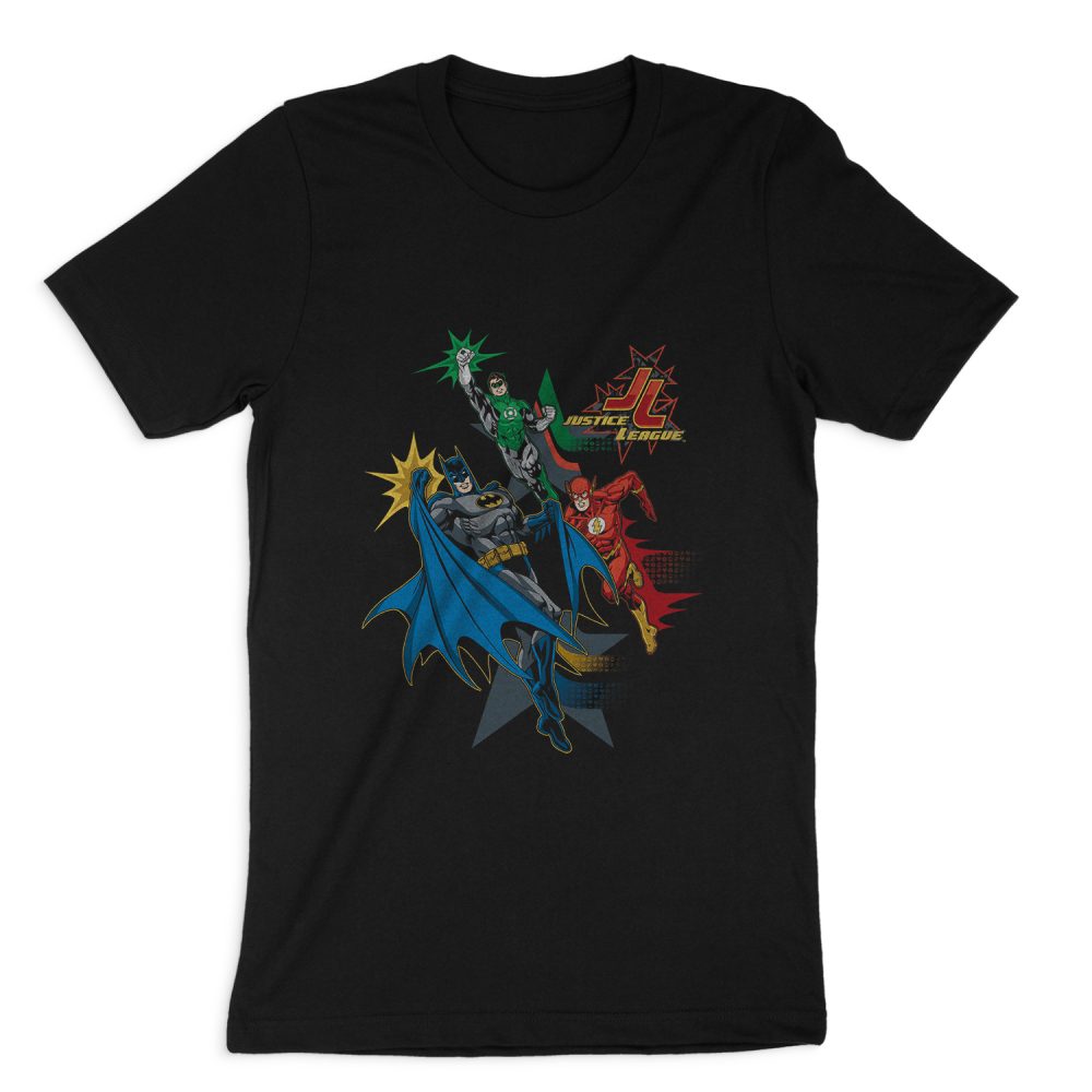 JUSTICE LEAGUE ACTION STARS SHORT SLEEVE T-SHIRT