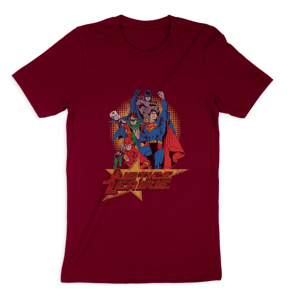 JUSTICE LEAGUE RAISE YOUR FIST SHORT SLEEVE T-SHIRT