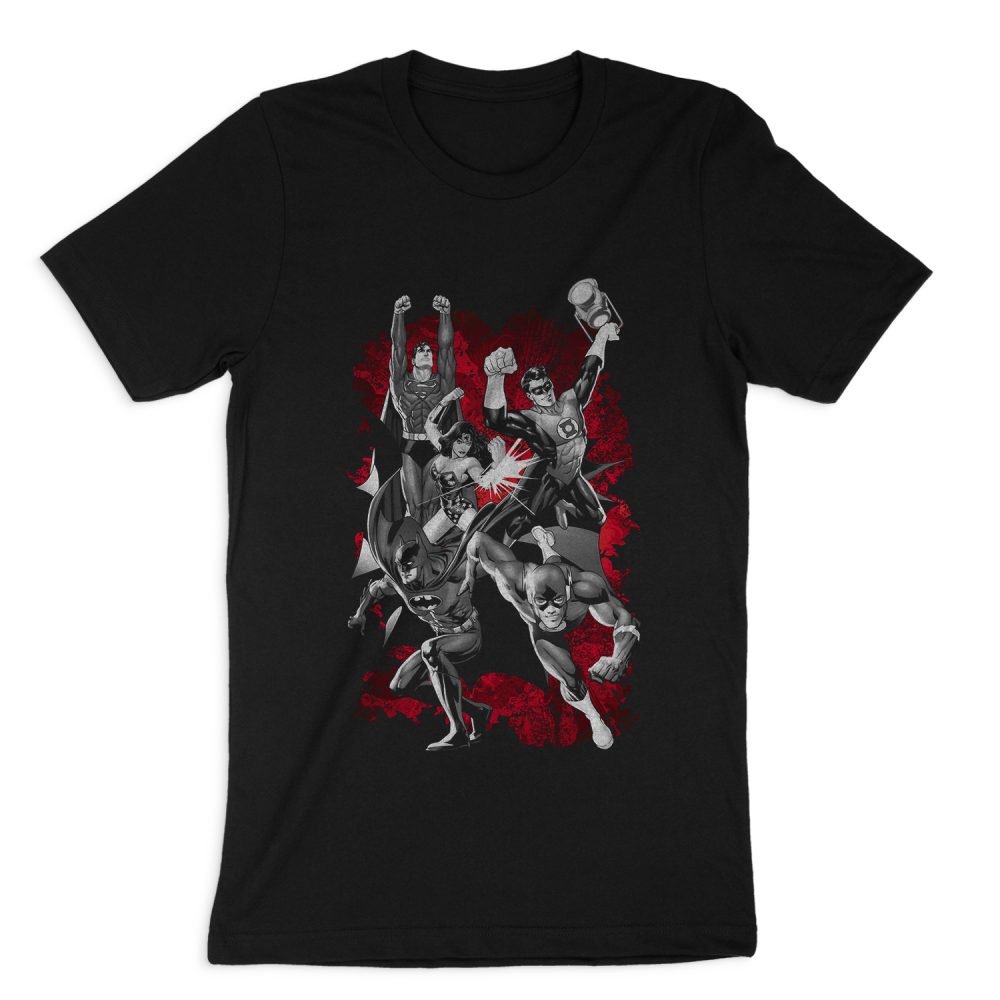 JUSTICE LEAGUE JLA EXPLOSION SHORT SLEEVE T-SHIRT