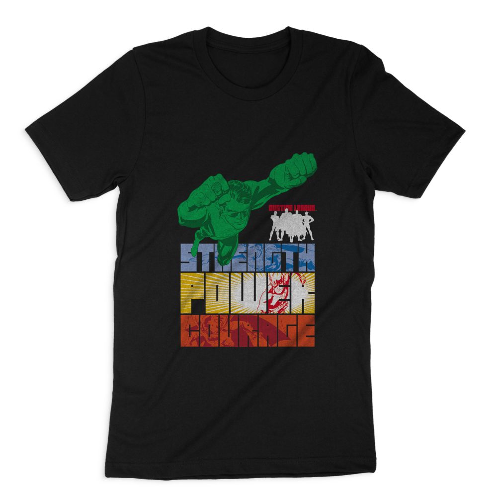 JUSTICE LEAGUE HEROIC QUALITIES SHORT SLEEVE T-SHIRT
