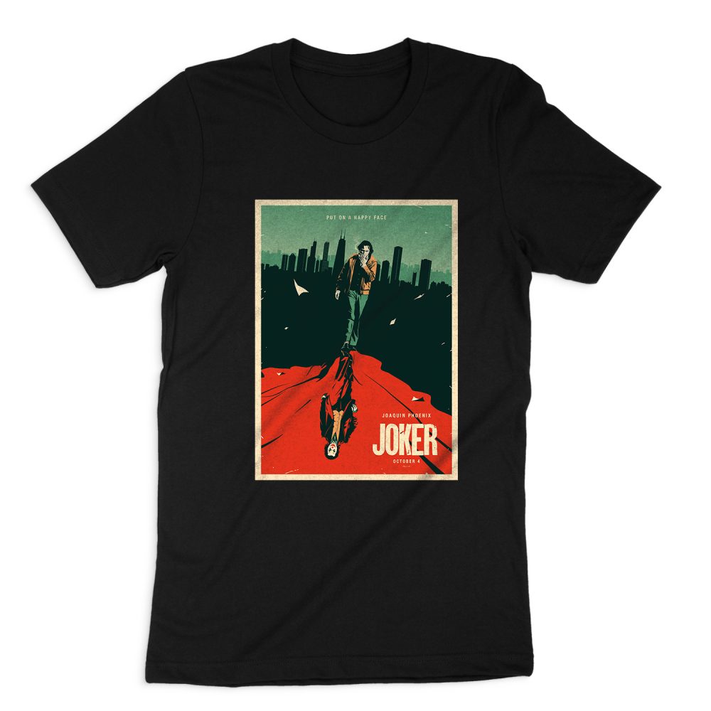 JOAQUIN PHONEIX JOKER POSTER SHORT SLEEVE T-SHIRT