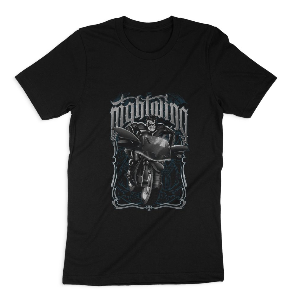 BATMAN NIGHTWING BIKER SHORT SLEEVE T-SHIRT