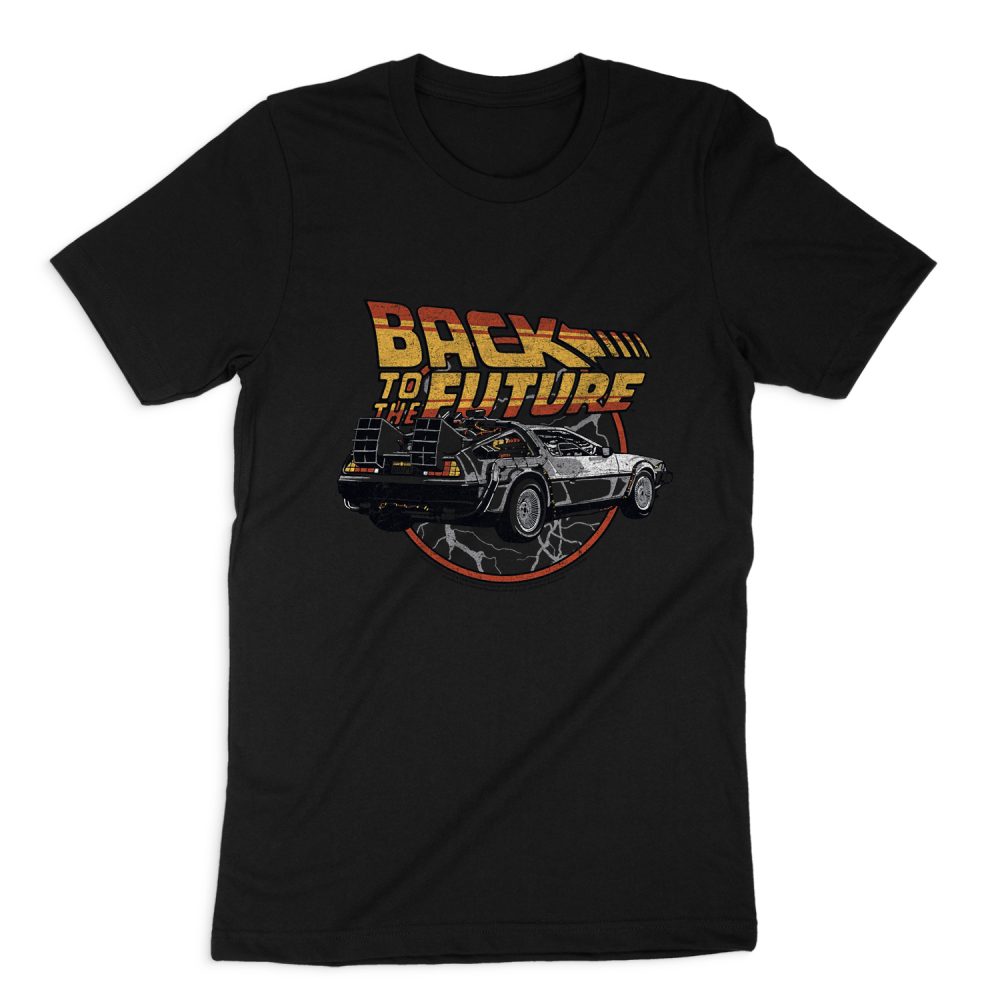 BACK TO THE FUTURE TIME MACHINE SHORT SLEEVE T-SHIRT