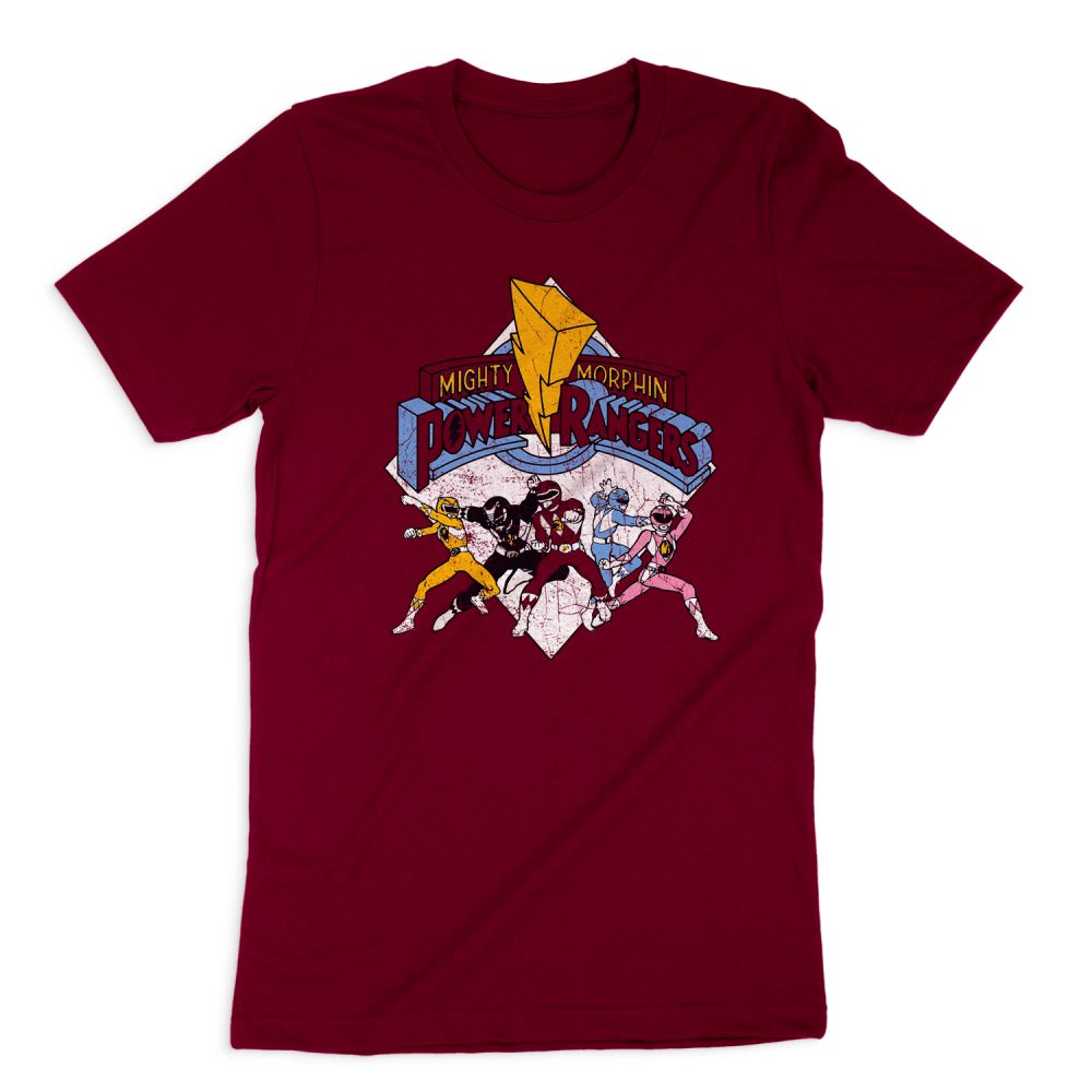 POWER RANGERS RETRO RANGERS SHORT SLEEVE T-SHIRT