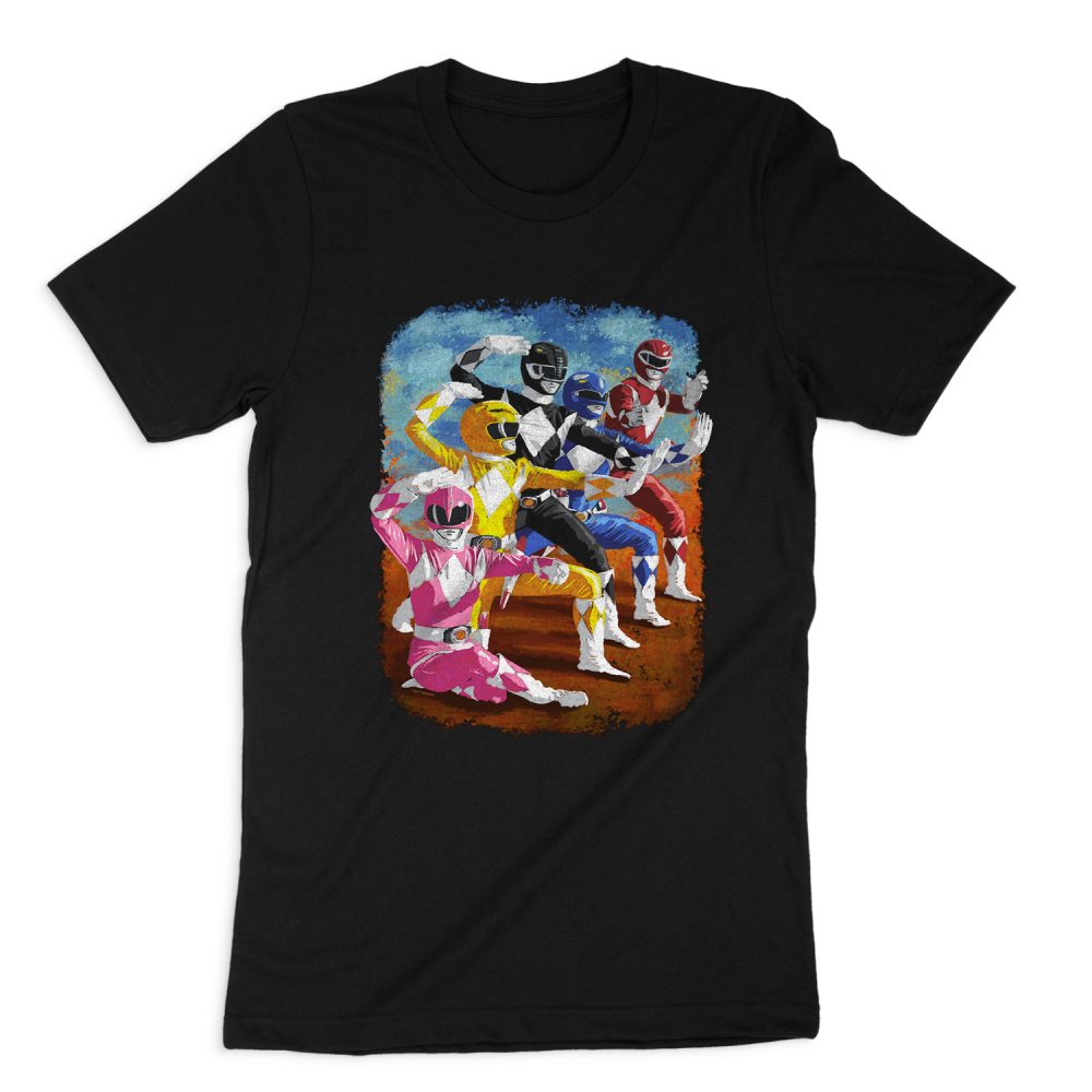 POWER RANGERS IMPRESSIONIST RANGERS SHORT SLEEVE T-SHIRT