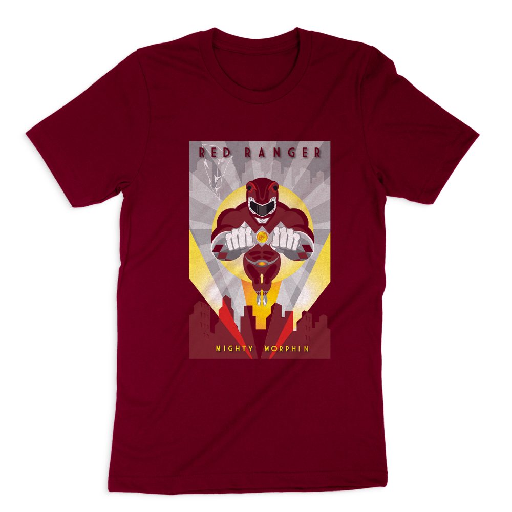 POWER RANGERS RED DECO SHORT SLEEVE T-SHIRT
