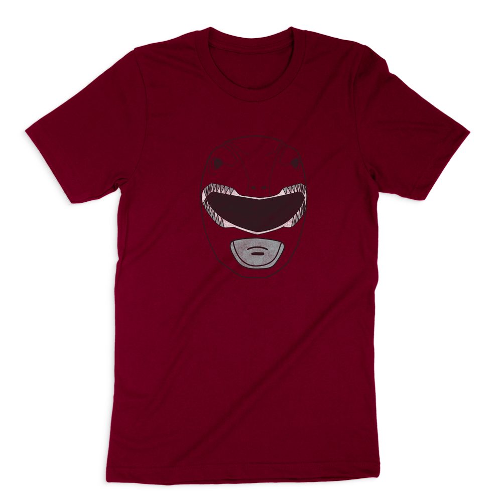 POWER RANGERS RED RANGER MASK SHORT SLEEVE T-SHIRT