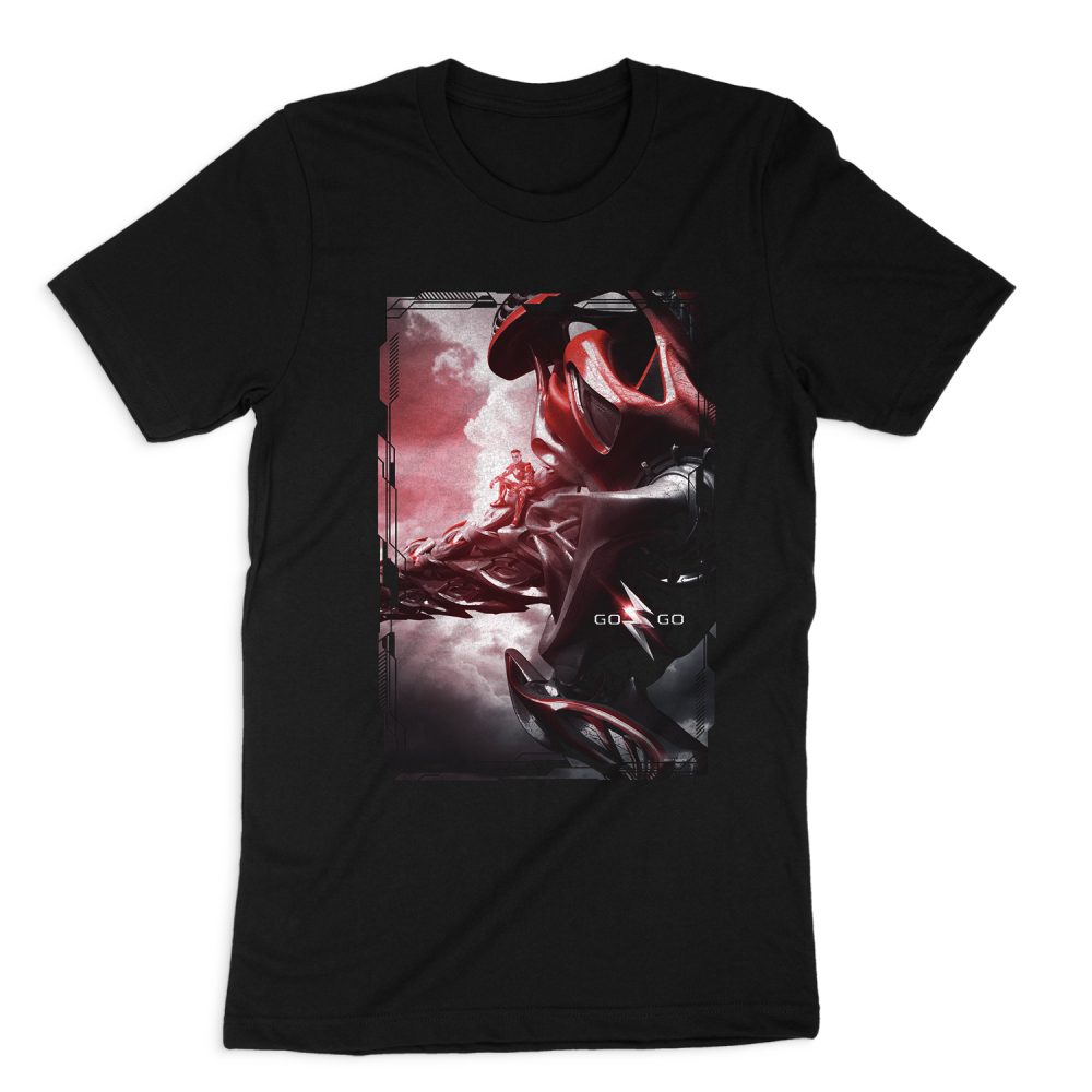 POWER RANGERS RED ZORD POSTER SHORT SLEEVE T-SHIRT